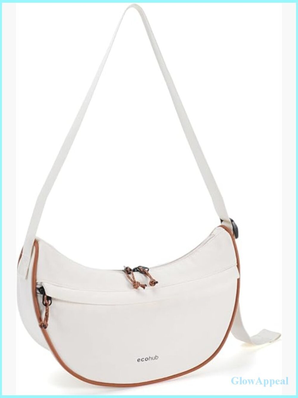 Anti Theft Crossbody Bag with RFID Pocket, Lightweight Nylon Crescent Shoulder